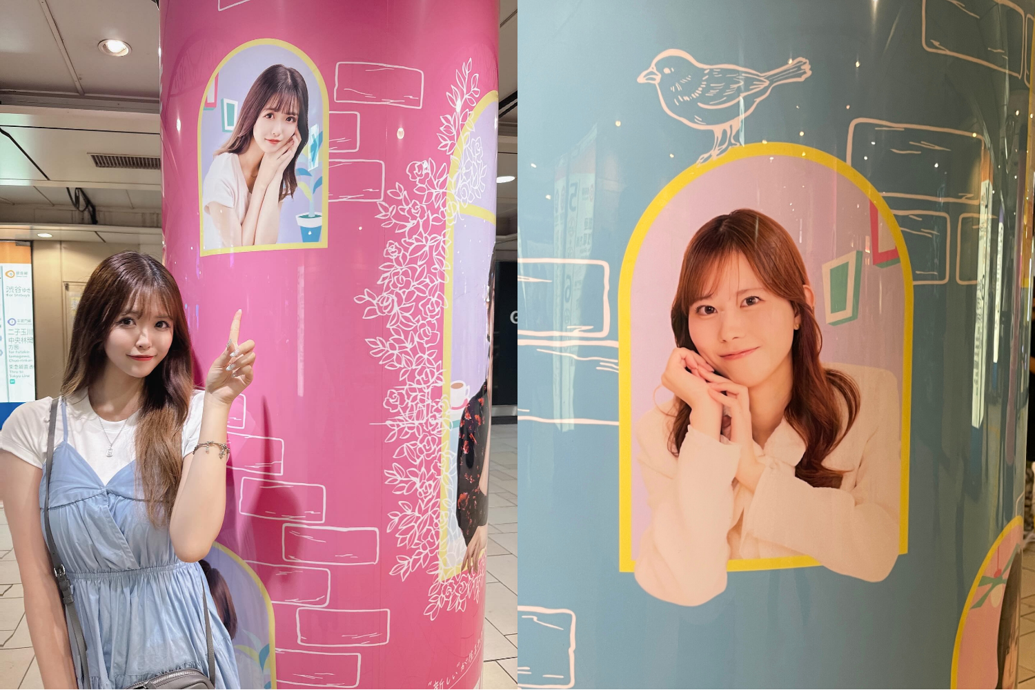 ONECARAT所属「りのあ」「るぅ」、17LIVE『レジェンドライバーへの挑戦 vol1.2』入賞！表参道駅にて看板広告に掲載！