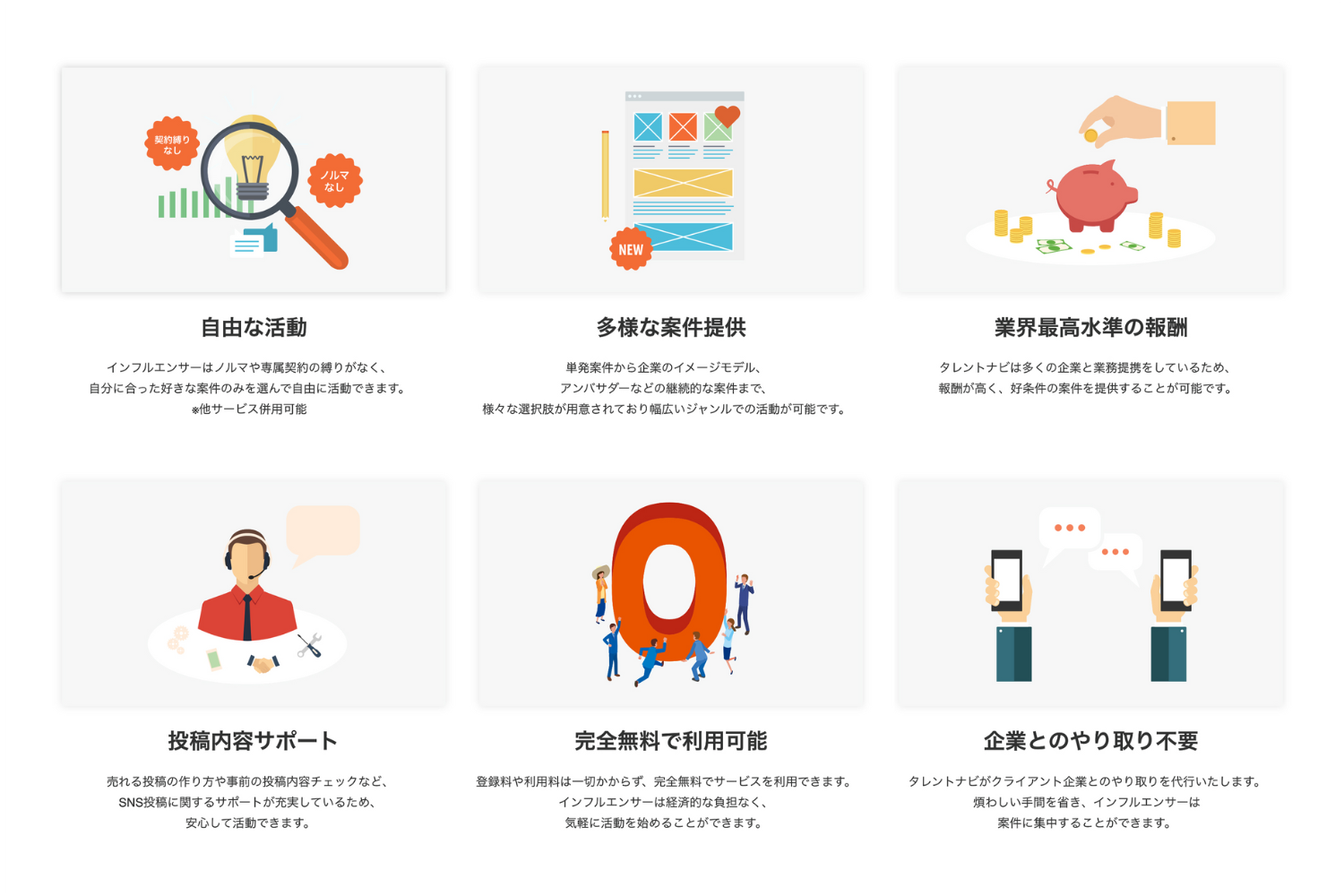 TALENT NAVIが選ばれる理由